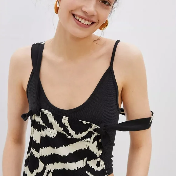 by Anthropologie Constance Wide Leg Overalls Size L - Picture 7 of 15